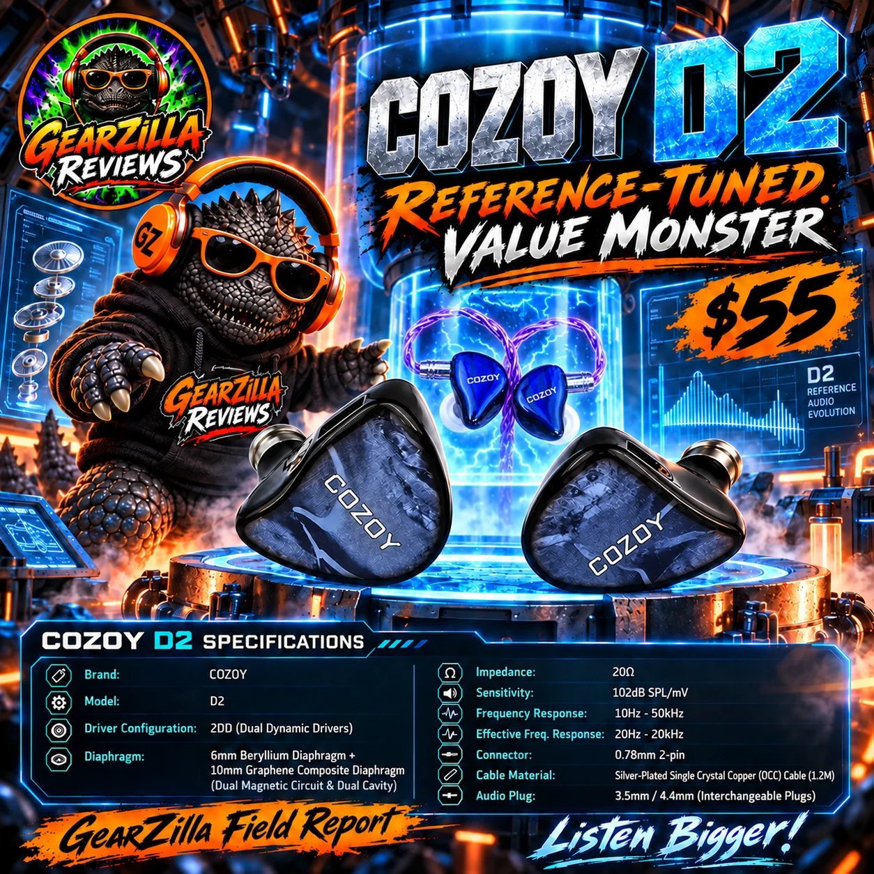 GearZilla Reviews COZOY D2 Showcase