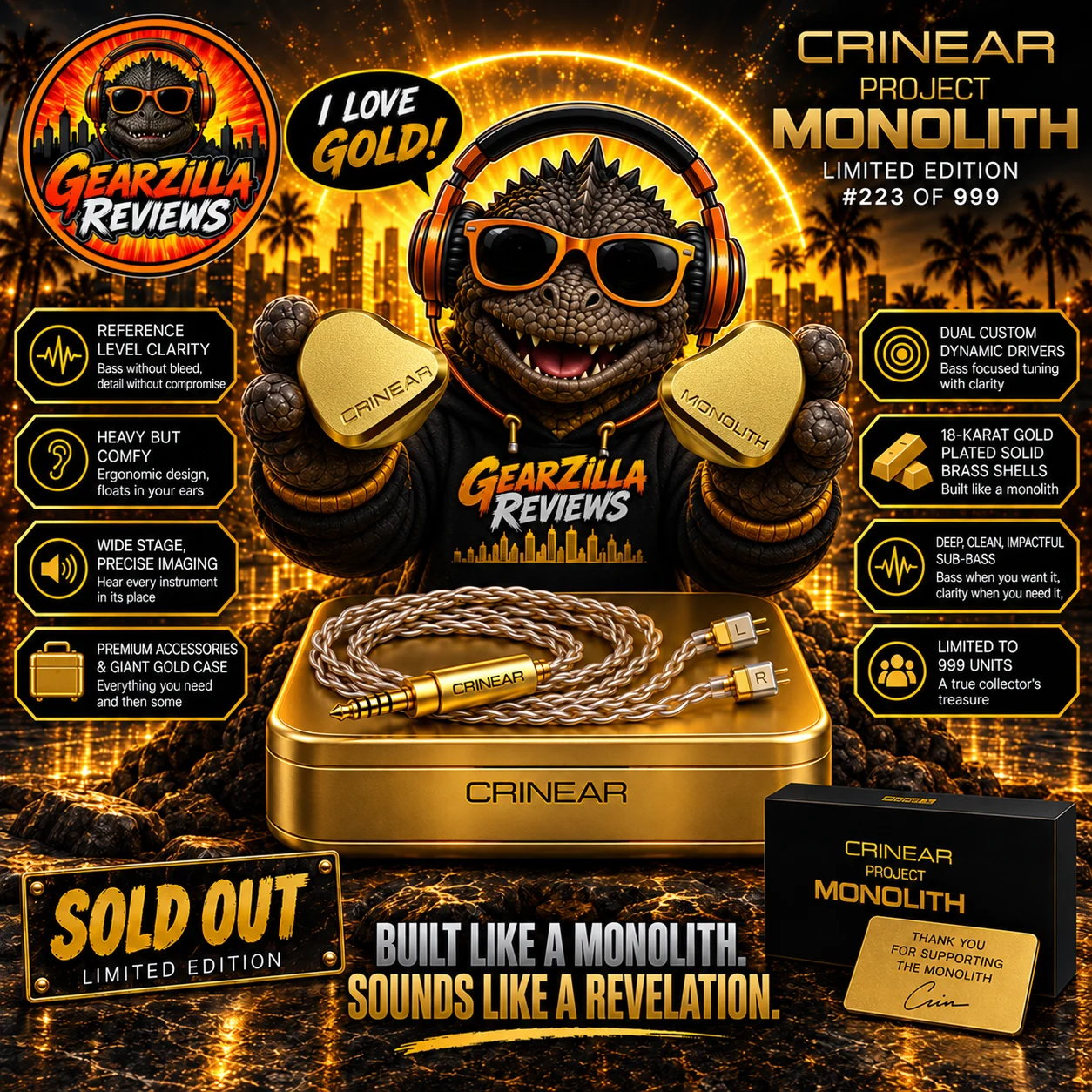 GearZilla Reviews CrinEar Monolith City