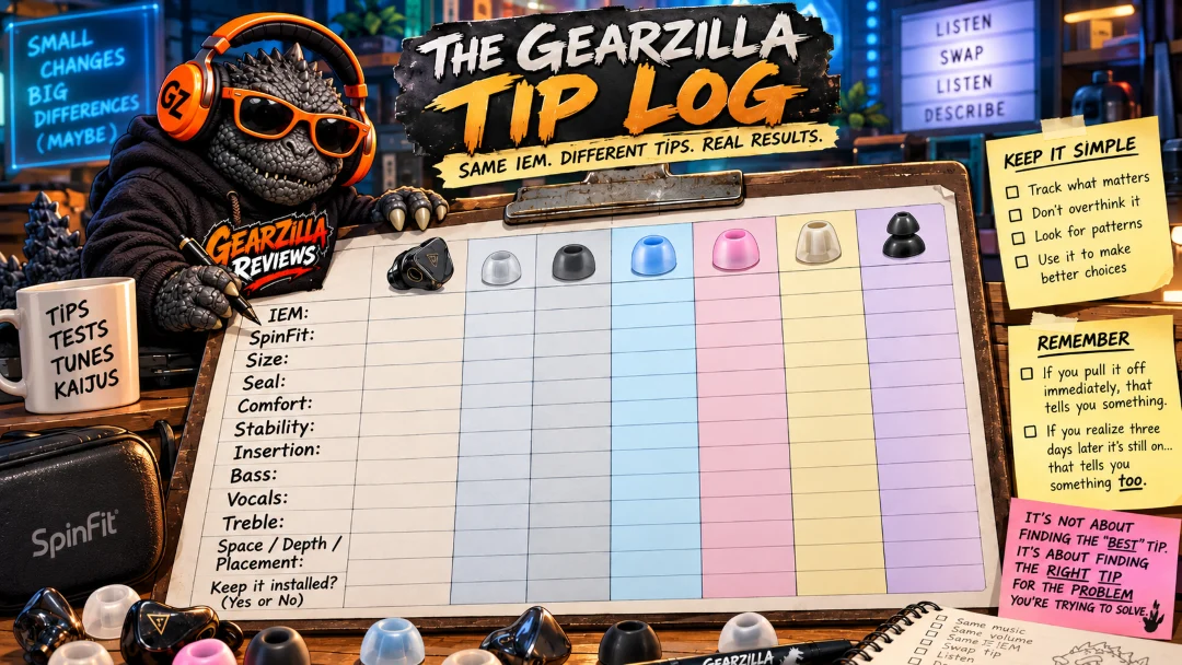 GearZilla Reviews Ear Tip Log