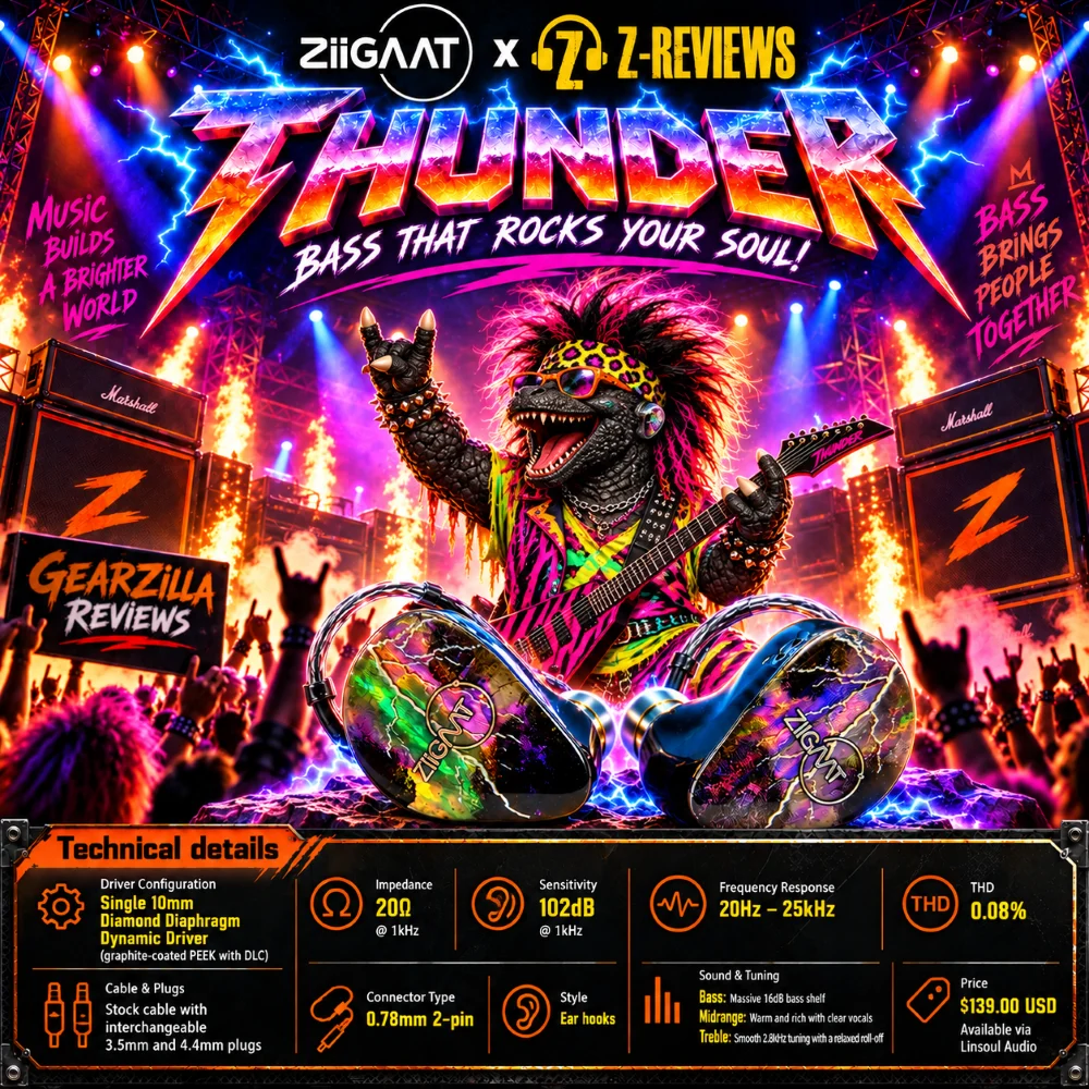 GearZilla Reviews ZiiGaat Thunder Showcase