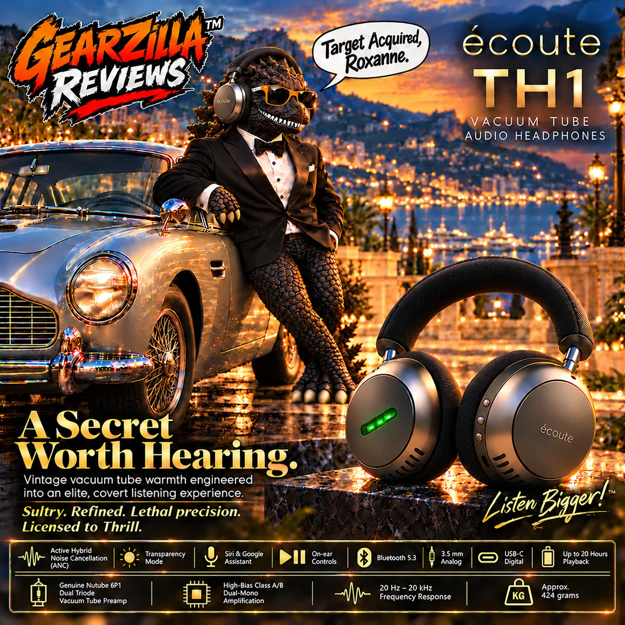 GearZilla Reviews ecoute TH1 Headphone Showcase