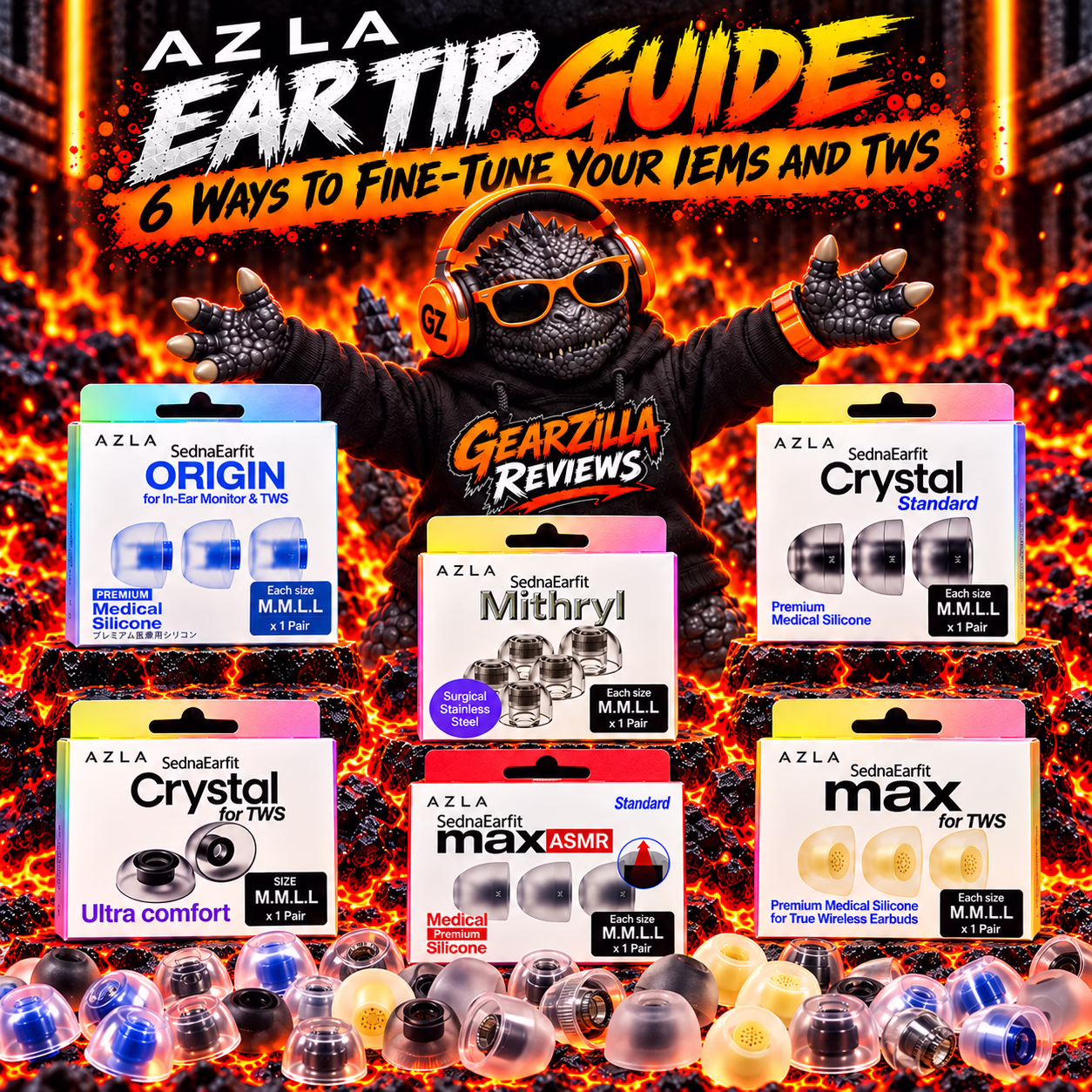 GearZilla Reviews AZLA Eartip Guide Showcase